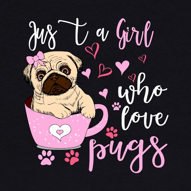 just a girl who loves pugs by banayan